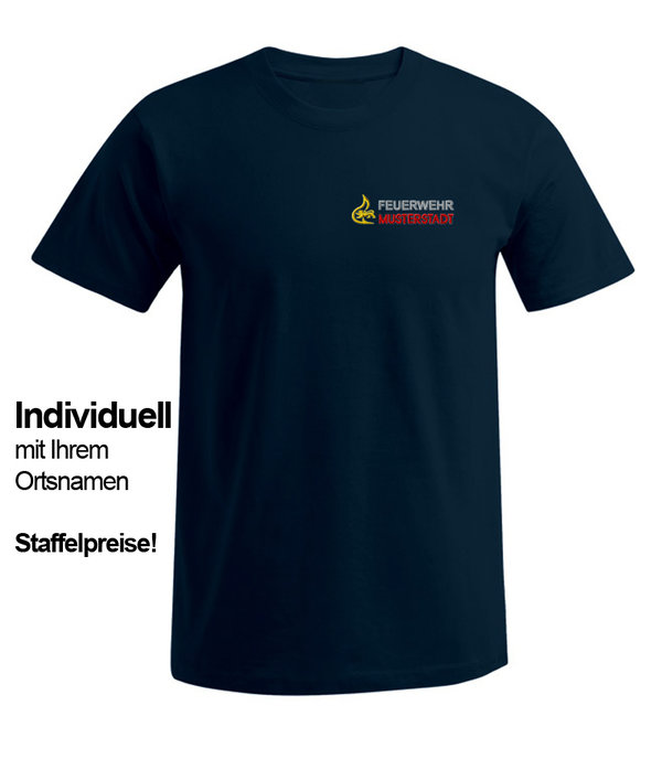 Feuerwehr T-Shirt Individuell mit Bruststick Ba-Wü nach VwV